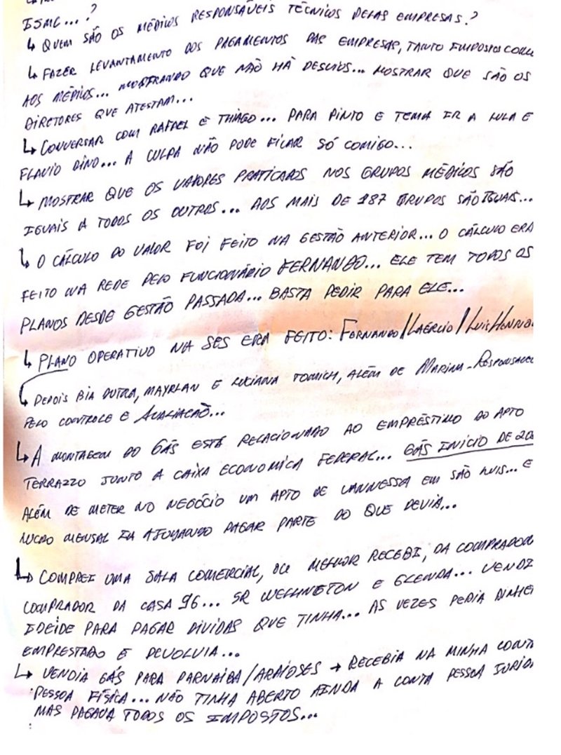 Carta de Mariano Castro. Imagem: reprodução